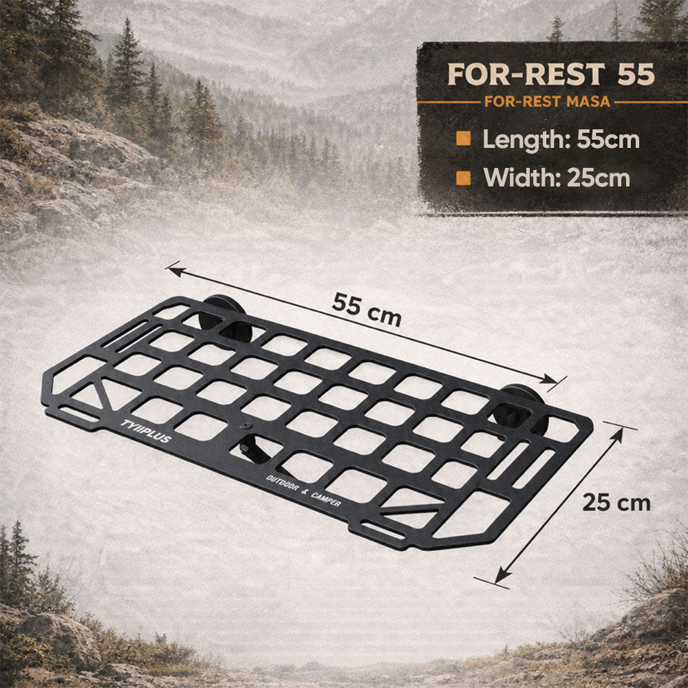 🚗Heavy-Duty Magnetic Vehicle Side Table | Portable Grid Camp Desk