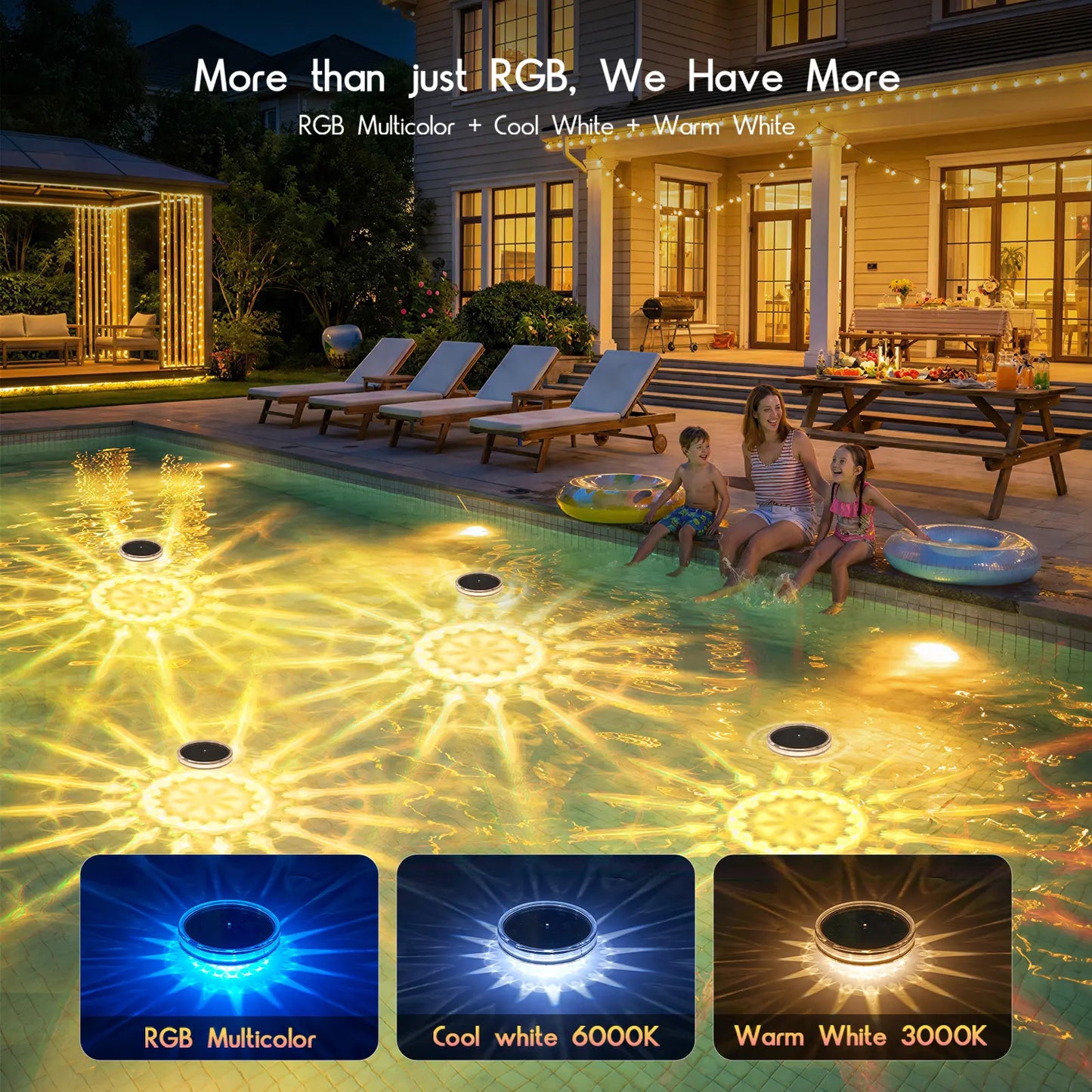 Solar Floating RGB Pool Lights ☀️🏊♂️