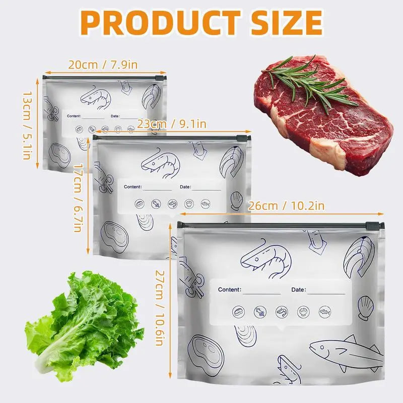 🥬 Stand-Up Aluminum Foil Storage Bags