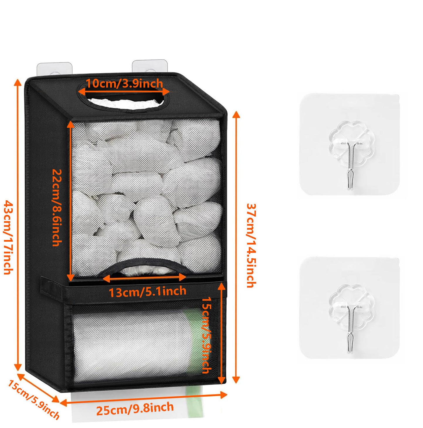 🛍️ 2-in-1 Extra-Large Plastic Bag Holder