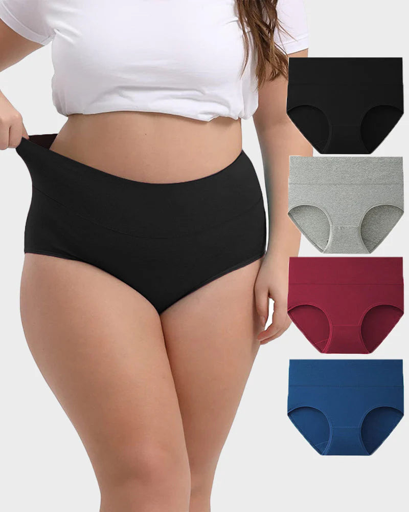 💖Ultimate Comfort, Every Single Day! ☁️✨High-Waisted Full Coverage Cotton Briefs