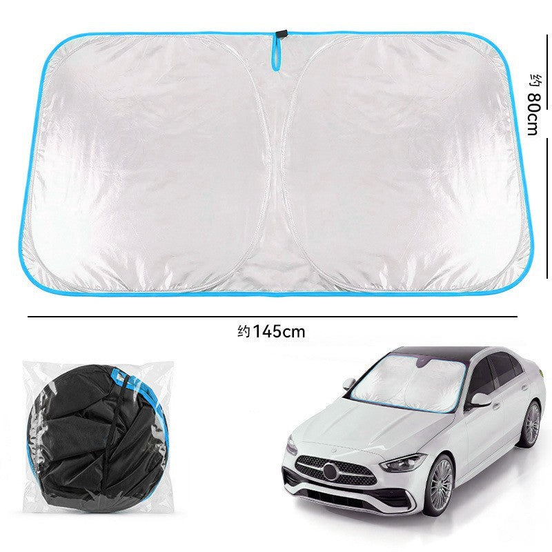 Foldable Car Windshield Sunshade – Heat & UV Blocking