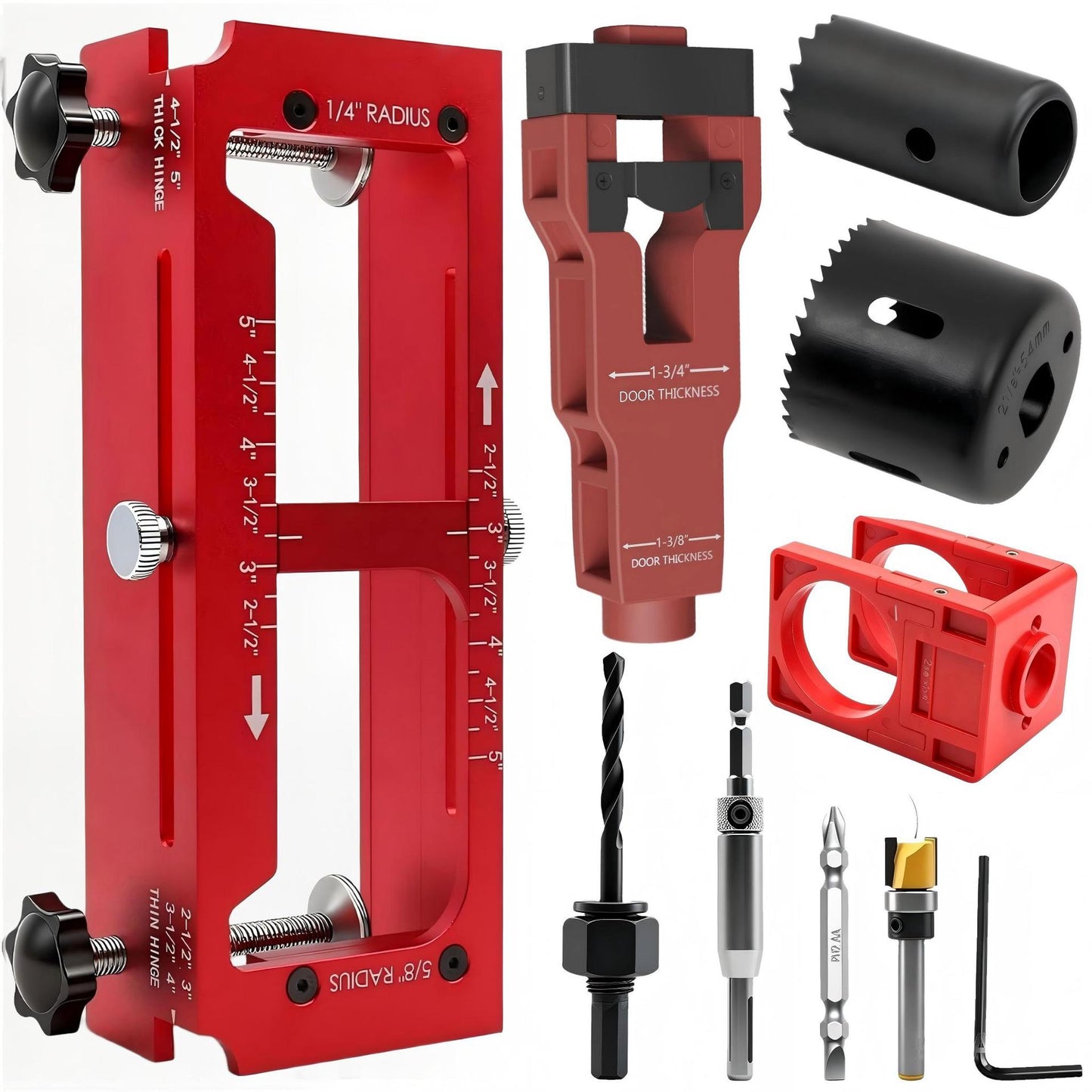Professional Door Hinge Router Jig Kit | Adjustable Mortise Slotter