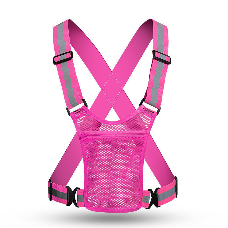 🦺✨ High-Visibility Reflective Vest – Practical Pocket, Comfortable Fit, and Total Safety for Day and Night Running 🌙🏃♂️