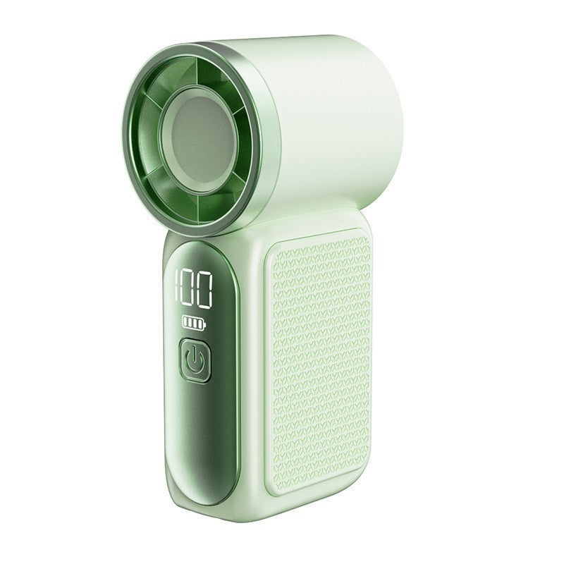 Mini Handheld Fan with LED Display | 3000mAh & 6-Speed USB Rechargeable Pocket Fan