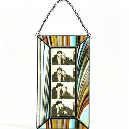 📸 Acrylic Hanging Multi-Photo Frame ✨ Decorative Wall Display with Chain & Star Charms 💜
