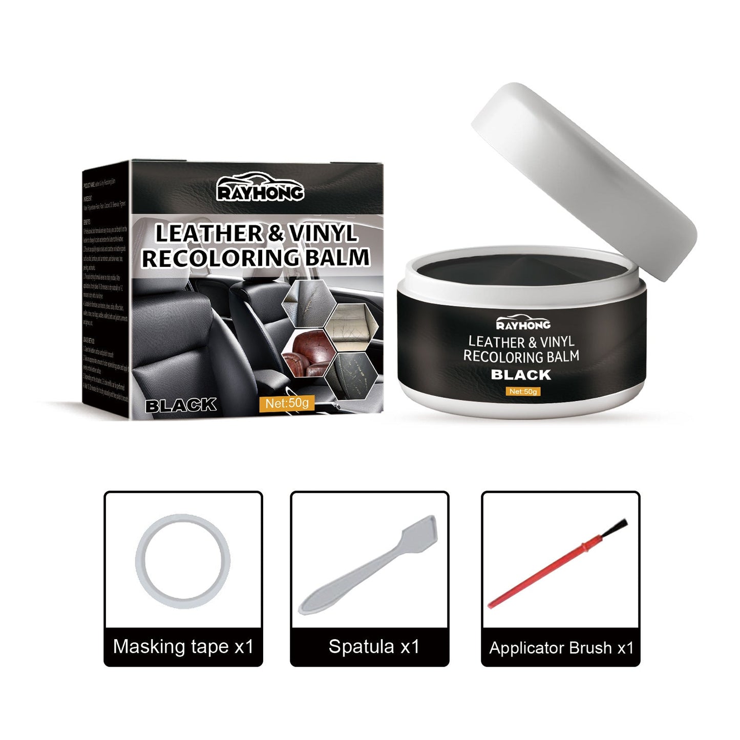 Magic Leather Color Restorer & Repair Paste for Couches, Car Seats and Bags
