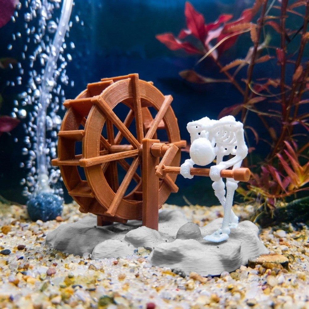 Air-Driven Dancing Skeleton Aquarium Ornament
