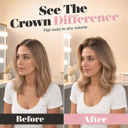 Wireless Heated Volumizing Root Lift Clip - Salon Crown Volume Styling Tool for Fine Flat Hair