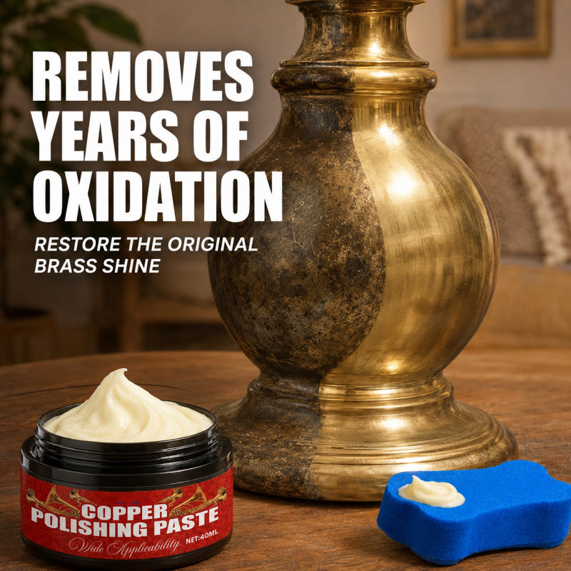 🧽✨ Copper Brass Polish Paste – Restores tarnished brass & copper to brilliant shine.