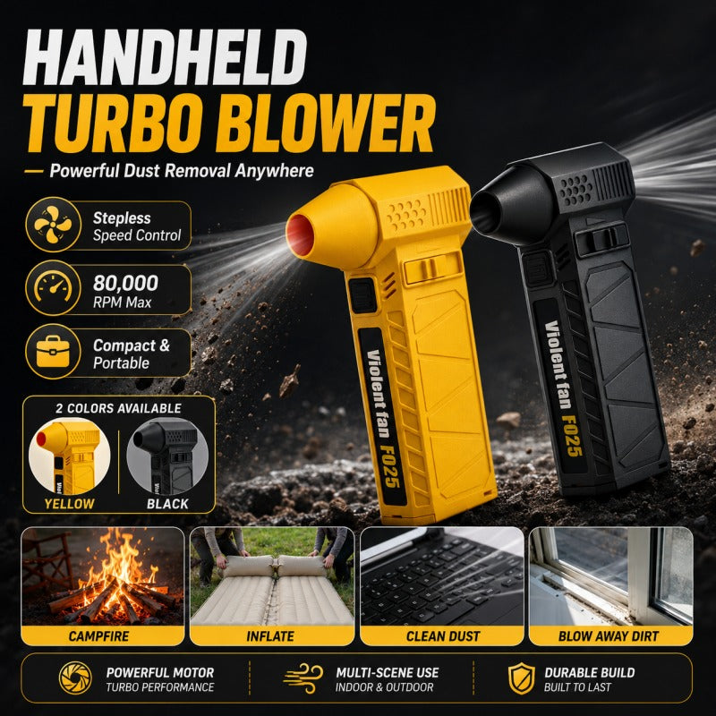 ⚡ Portable Turbo Blower | Powerful Car Snow Dust & Debris Cleaner