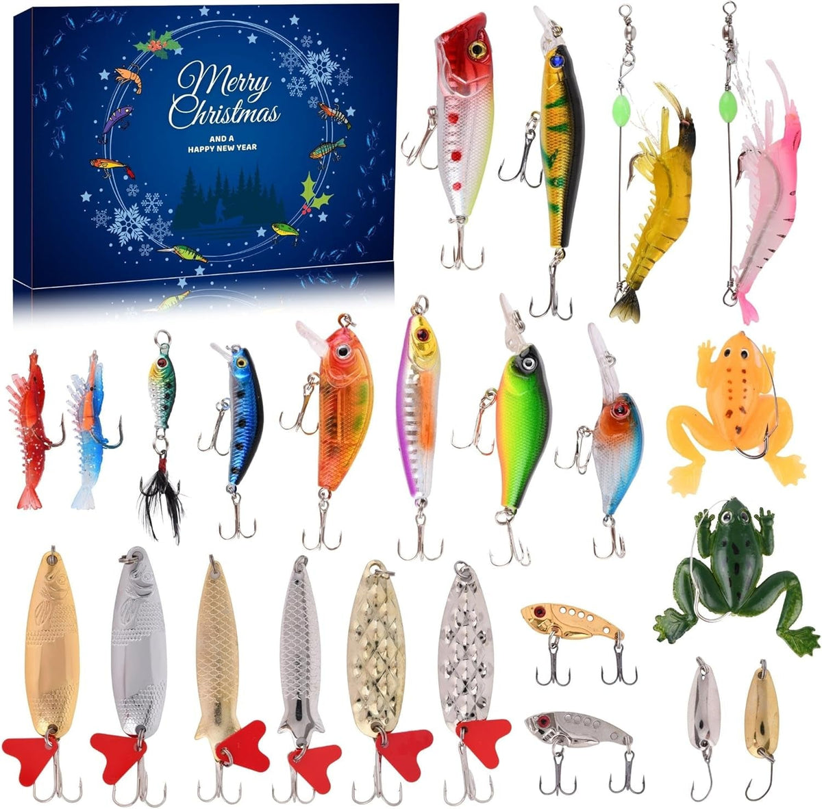 Fishing Lure Advent Calendar – 24-Piece Angler Gift