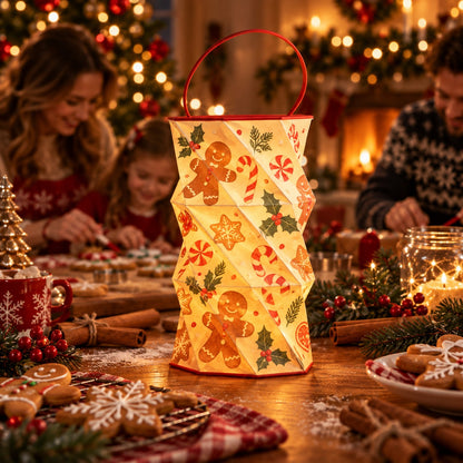 ✨ Foldable Rotating Lantern with Stepless Dimming | USB-C Rechargeable Holiday Ambient Light