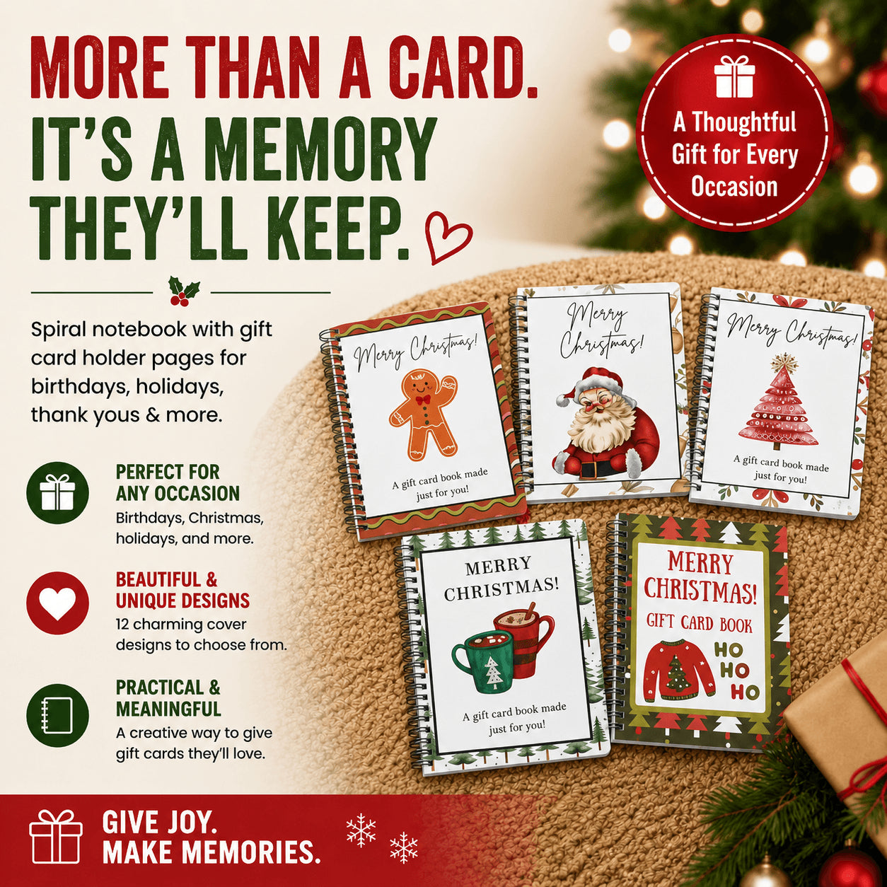 🎁Christmas Gift Card Book