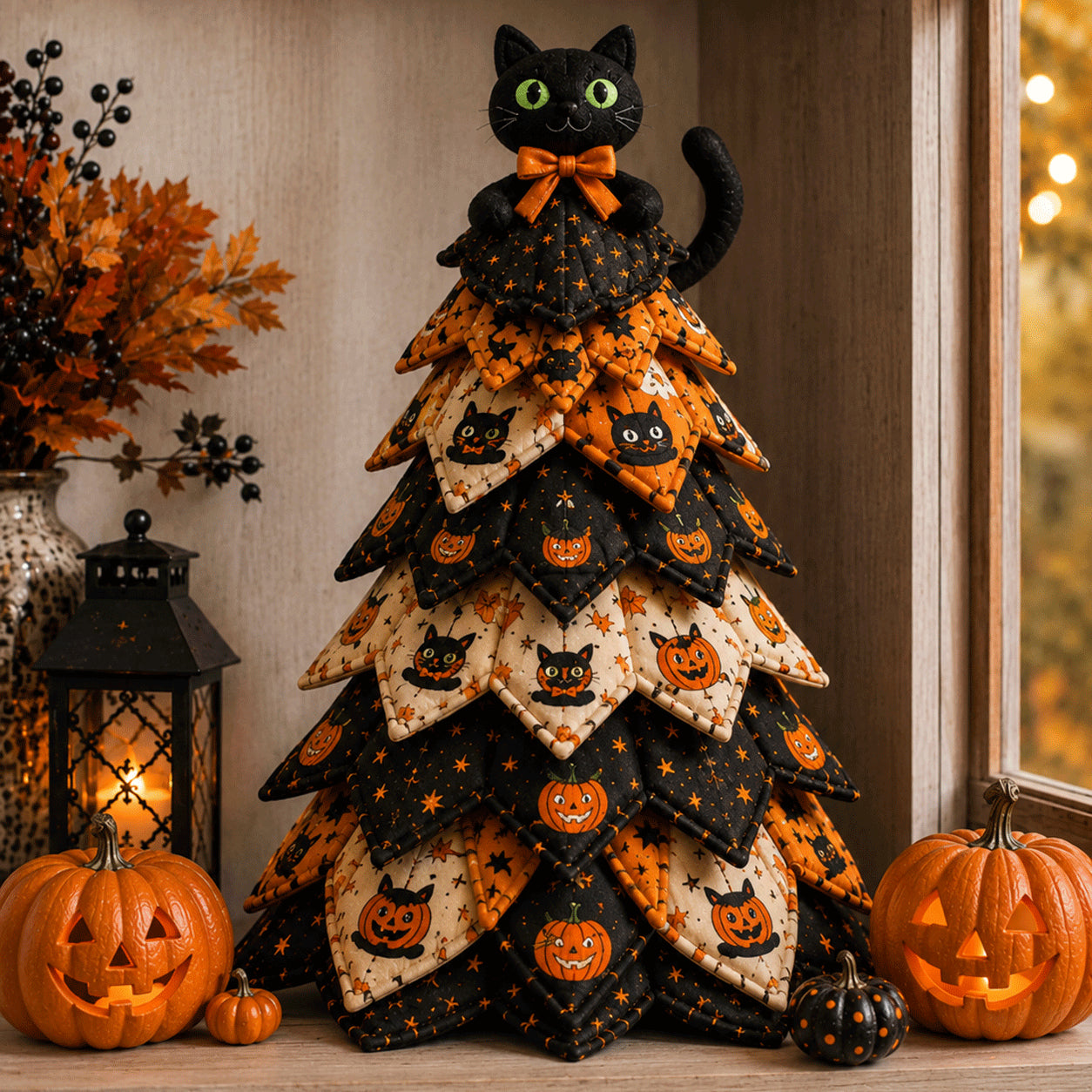 🎃Quilted Fabric Tree Kit DIY