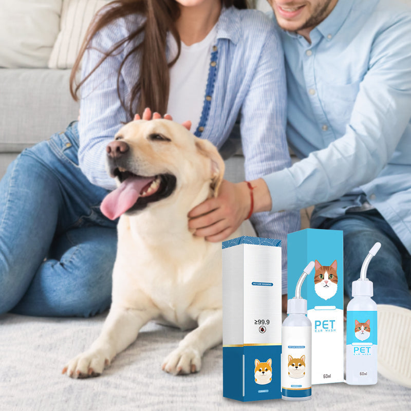 🐶🐱 Gentle Pet Ear Cleaning Solution Cleaner Ears. Happier Pets.