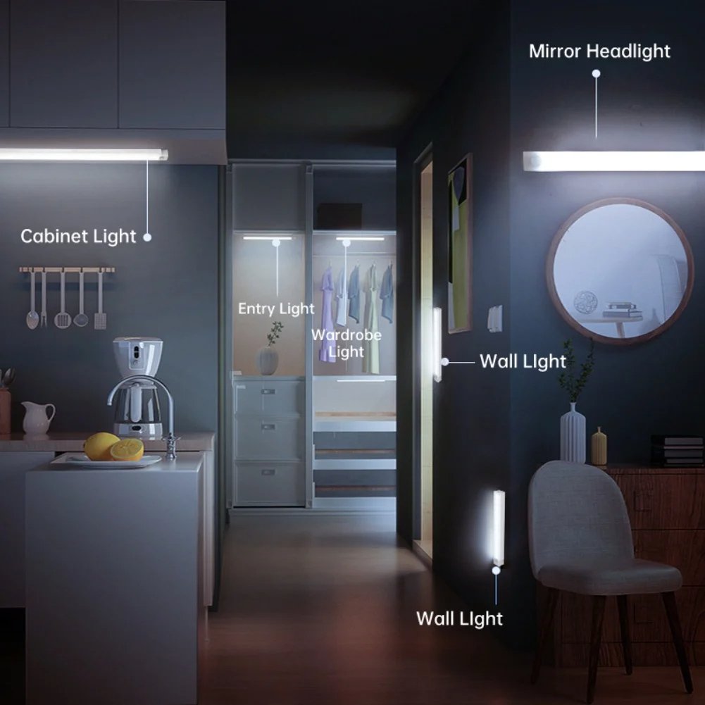 🥳2026 HOT SALE🥳💞50K+ SOLD!💡Punch-free Smart Sensor Magnetic Rechargeable LED Lights