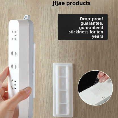 🔌 Power Strip Holder Wall Mount ✨ No Drill Adhesive Socket Organizer for Home Office Desk & Kitchen 🏠