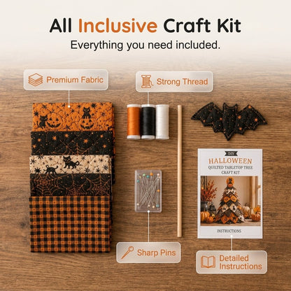 🎃Quilted Fabric Tree Kit DIY