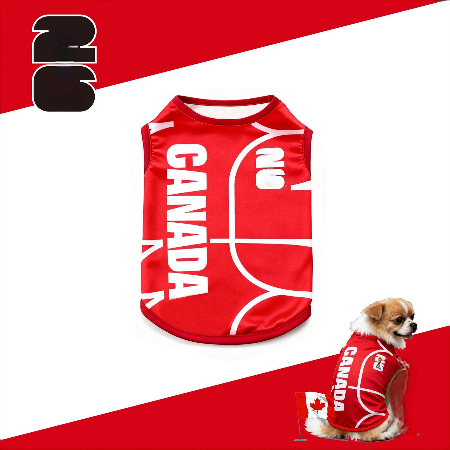 ⚽🐾 Soccer Fan Pet Jersey – Game Day Ready 🇺🇸