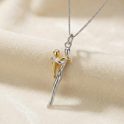 💞 Mother & Child Hug Necklace – A Bond That Lasts Forever