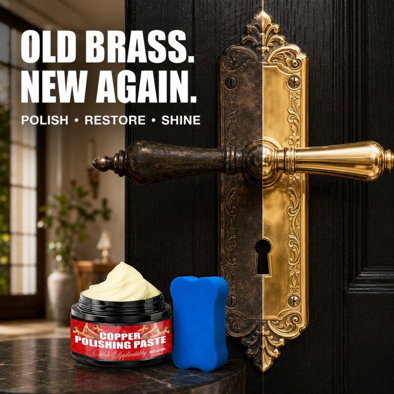 🧽✨ Copper Brass Polish Paste – Restores tarnished brass & copper to brilliant shine.