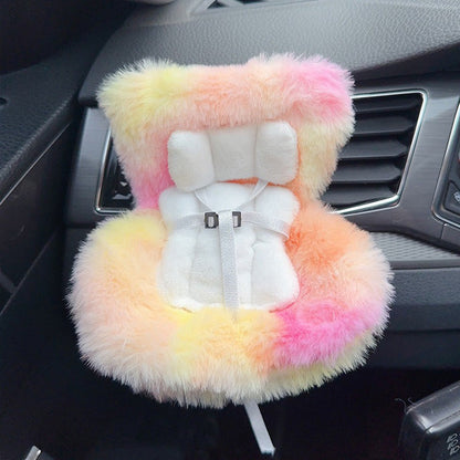 🔥Buy three get one free🐹 Mini Hamster Car Seat & Co-Pilot Feeding Perch – Universal Air Vent Mount & Safety Harness for Small Pets