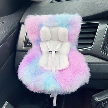 🔥Buy three get one free🐹 Mini Hamster Car Seat & Co-Pilot Feeding Perch – Universal Air Vent Mount & Safety Harness for Small Pets