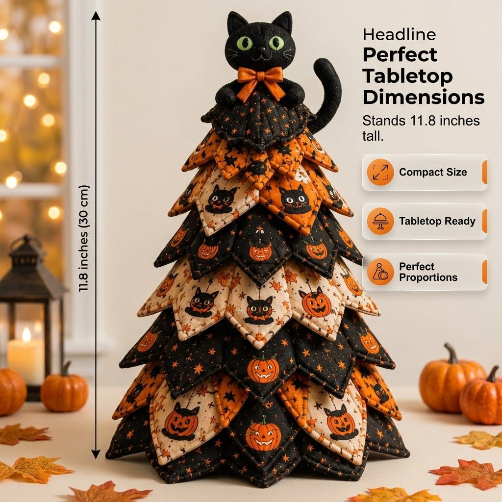 🎃Quilted Fabric Tree Kit DIY