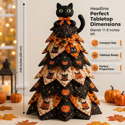 🎃Quilted Fabric Tree Kit DIY