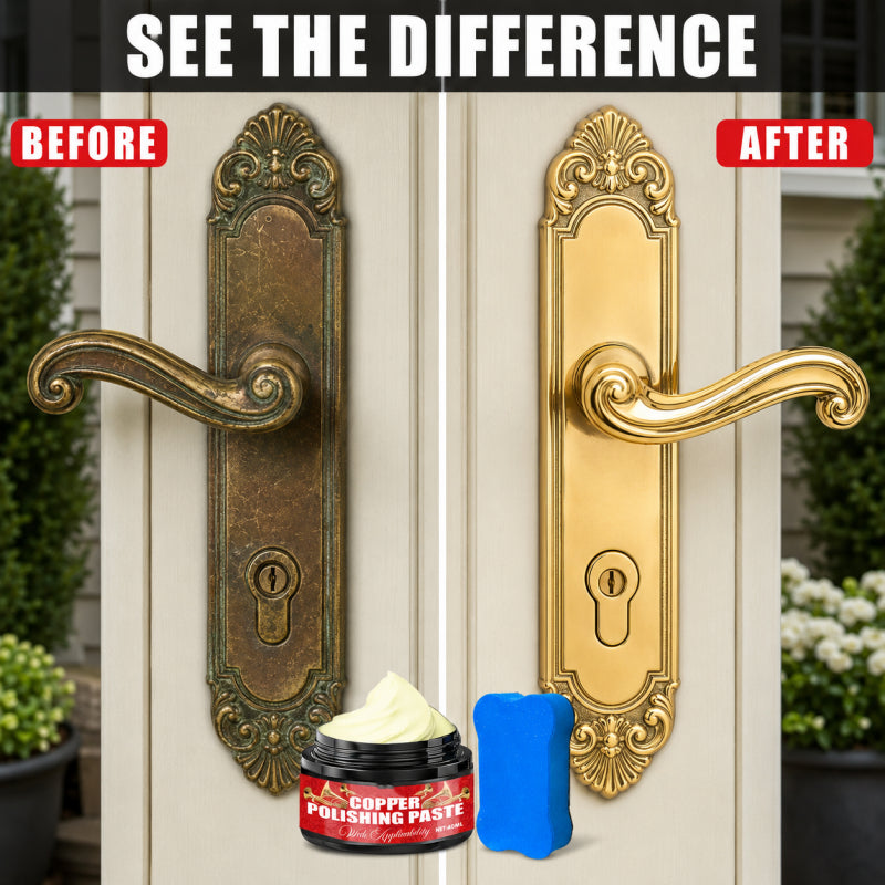 🧽✨ Copper Brass Polish Paste – Restores tarnished brass & copper to brilliant shine.