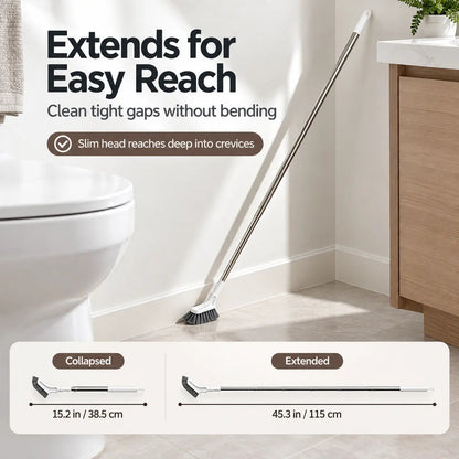 🧹 Telescopic Crevice Cleaning Brush – Long Handle Gap & Corner Scrubber