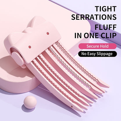 Wireless Heated Volumizing Root Lift Clip - Salon Crown Volume Styling Tool for Fine Flat Hair