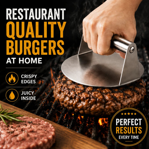 🍔🔥 Stainless Steel Burger Press for Smash Burgers Bacon Steaks and Sandwiches 🥓🥩