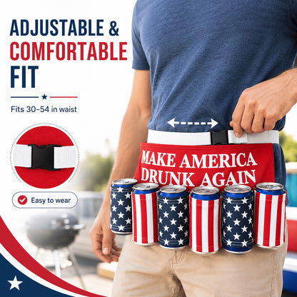 US 6-Can Drink Belt – Party Ready & Hands-Free 🍻
