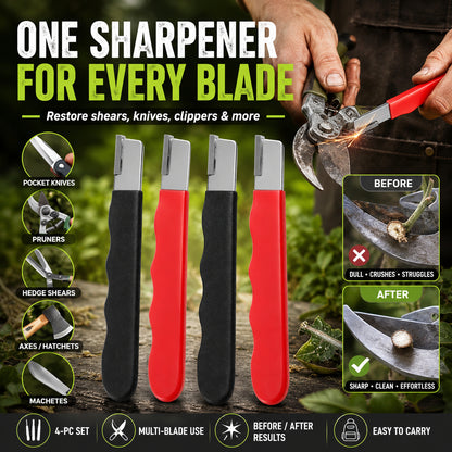 🛠️ Multi-Purpose Garden Tool Blade Sharpener Set