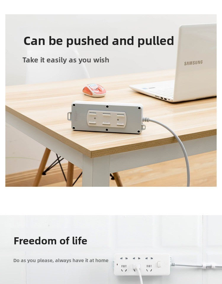🔌 Power Strip Holder Wall Mount ✨ No Drill Adhesive Socket Organizer for Home Office Desk & Kitchen 🏠