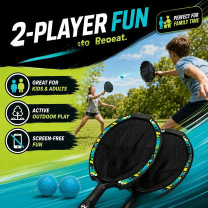 Sling Catch & Launch Paddle Game Set Fast Outdoor Catch-and-Shoot Fun🎯
