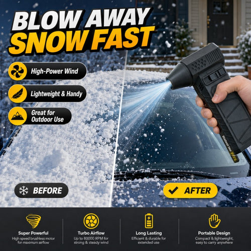 ⚡ Portable Turbo Blower | Powerful Car Snow Dust & Debris Cleaner
