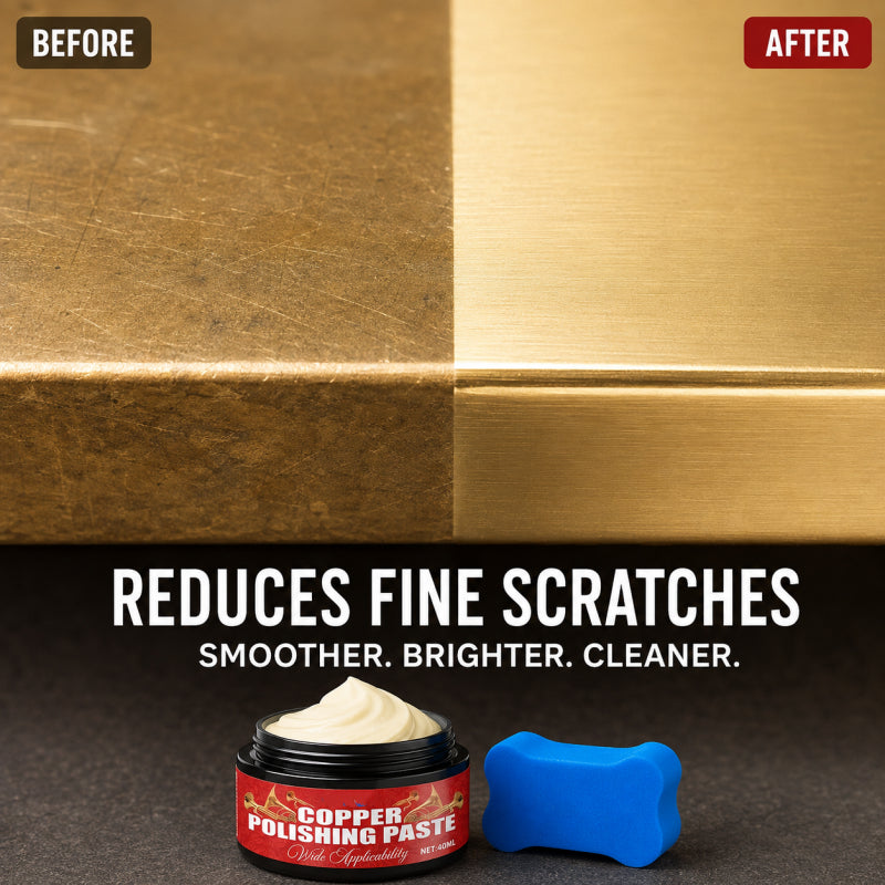 🧽✨ Copper Brass Polish Paste – Restores tarnished brass & copper to brilliant shine.