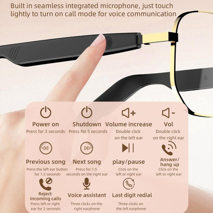 💕Smart Bluetooth 5.4 Audio Sunglasses – Open-Ear, UV & Blue Light Protection