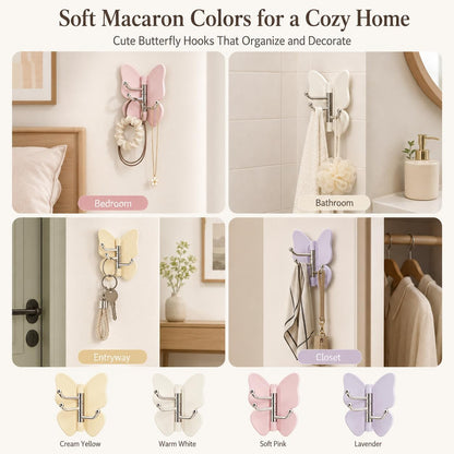 🦋Butterfly Rotating Self Adhesive Hooks