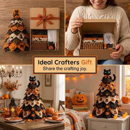🎃Quilted Fabric Tree Kit DIY
