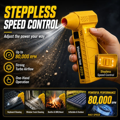 ⚡ Portable Turbo Blower | Powerful Car Snow Dust & Debris Cleaner
