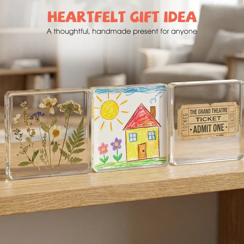📸 DIY Acrylic Photo Fridge Magnet Kit | Personalized 2 × 2 in Memory Magnets for Home & Gifts