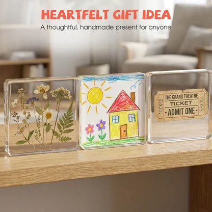 📸 DIY Acrylic Photo Fridge Magnet Kit | Personalized 2 × 2 in Memory Magnets for Home & Gifts
