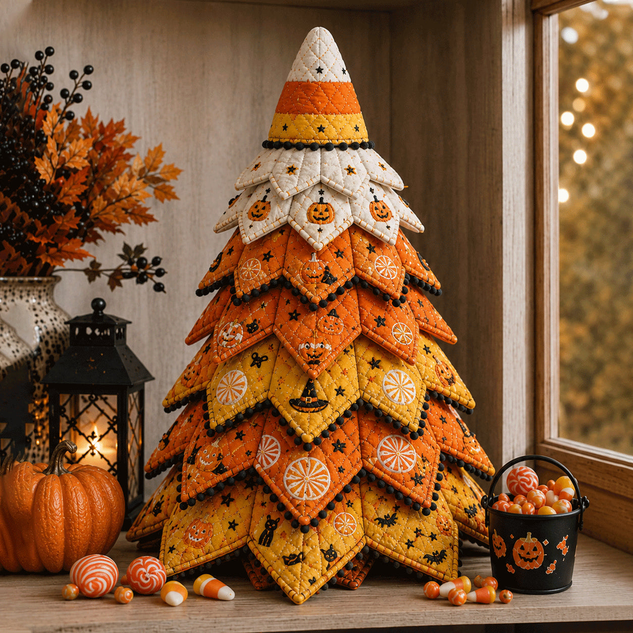🎃Quilted Fabric Tree Kit DIY