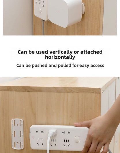 🔌 Power Strip Holder Wall Mount ✨ No Drill Adhesive Socket Organizer for Home Office Desk & Kitchen 🏠