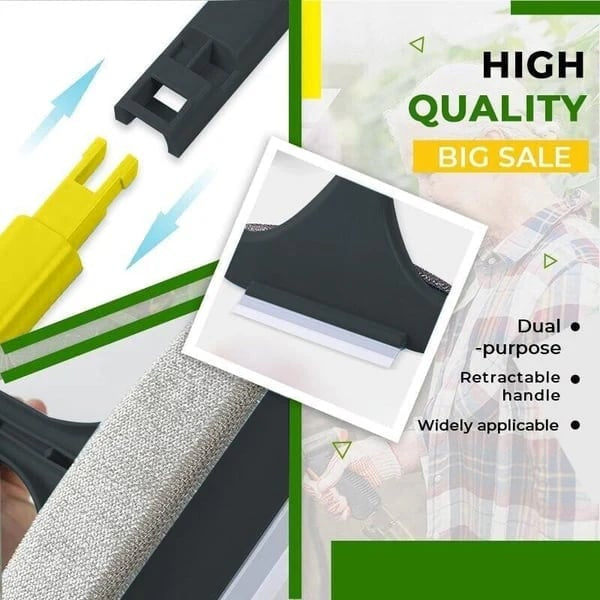 ✨2 in 1 Multifunctional Window Screen Cleaning Brush |Mesh Screen Cleaner 🔥