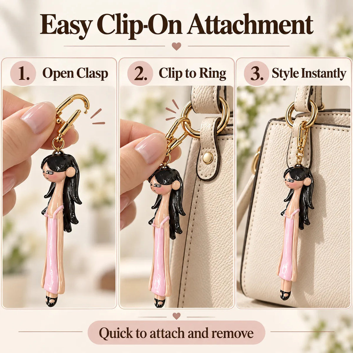 👜 Fashion Doll Bag Charms ✨ Give Your Everyday Bag a Cute Personality Upgrade 💕